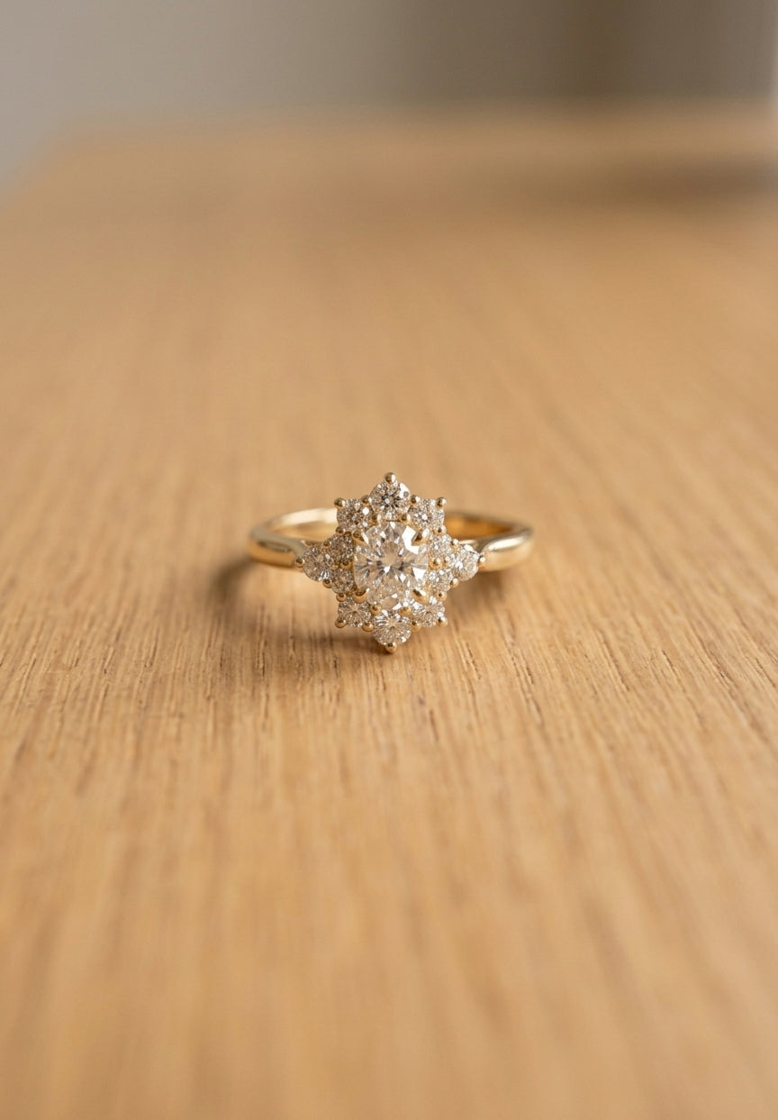 Anillo Solitario Elegance – Oro Laminado 18K